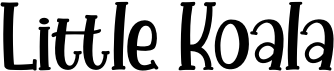 preview image of the Little Koala font