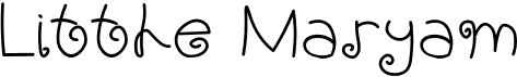 preview image of the Little Maryam font