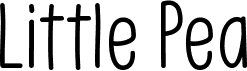 preview image of the Little Pea font