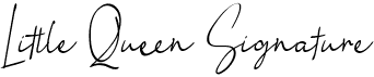 preview image of the Little Queen Signature font