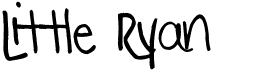 preview image of the Little Ryan font