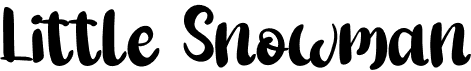 preview image of the Little Snowman font