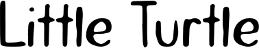 preview image of the Little Turtle font
