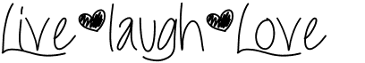 preview image of the Live Laugh Love font