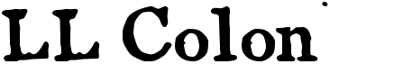 preview image of the LL Colon font