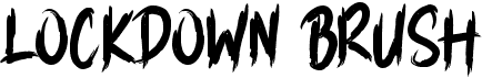 preview image of the Lockdown Brush font