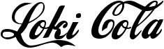 preview image of the Loki Cola font