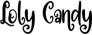 preview image of the Loly Candy font