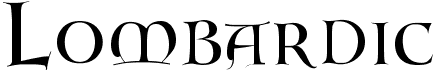 preview image of the Lombardic font
