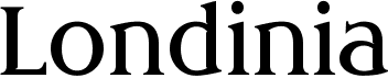 preview image of the Londinia font