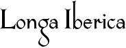 preview image of the Longa Iberica font