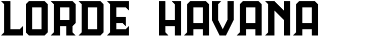 preview image of the Lorde Havana font