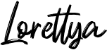 preview image of the Lorettya font