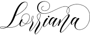 preview image of the Lorriana Script font