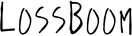 preview image of the LossBoom font