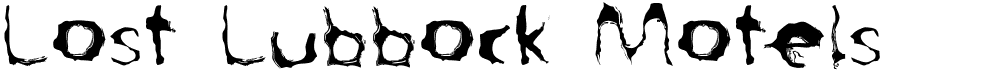 preview image of the Lost Lubbock Motels font