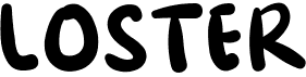 preview image of the Loster font