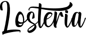 preview image of the Losteria font
