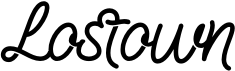 preview image of the Lostown font