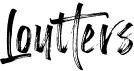 preview image of the Loutters font