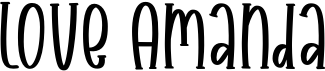 preview image of the Love Amanda font
