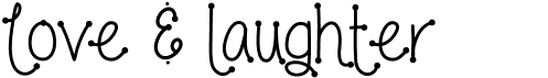 preview image of the Love and laughter font