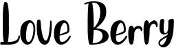 preview image of the Love Berry font