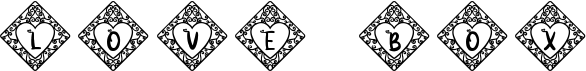 preview image of the Love Box Monogram font