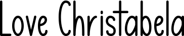 preview image of the Love Christabela font