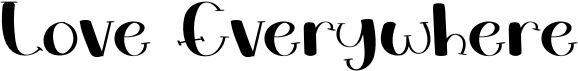 preview image of the Love Everywhere font