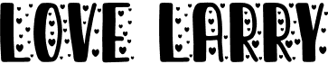 preview image of the Love Larry font
