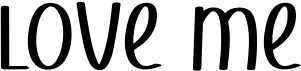 preview image of the Love Me font