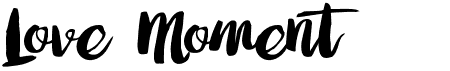 preview image of the Love Moment font