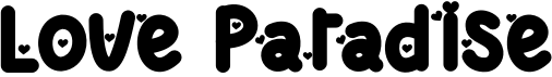 preview image of the Love Paradise font