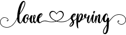 preview image of the Love Spring font