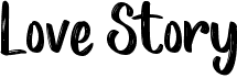 preview image of the Love Story font