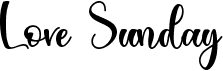 preview image of the Love Sunday font