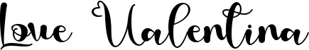 preview image of the Love Valentina font