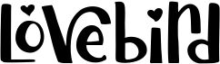 preview image of the Lovebird font