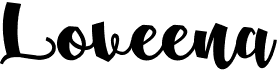 preview image of the Loveena font