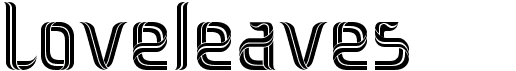 preview image of the Loveleaves font