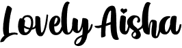 preview image of the Lovely Aisha font