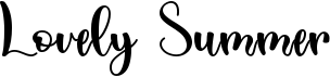 preview image of the Lovely Summer font