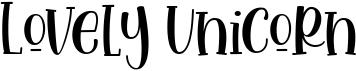 preview image of the Lovely Unicorn font