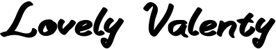 preview image of the Lovely Valenty font