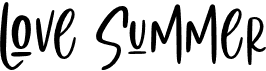 preview image of the Love Summer font