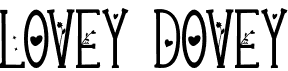 preview image of the Lovey Dovey font