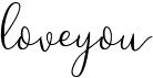 preview image of the Loveyou font