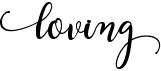 preview image of the Loving font