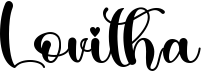 preview image of the Lovitha font